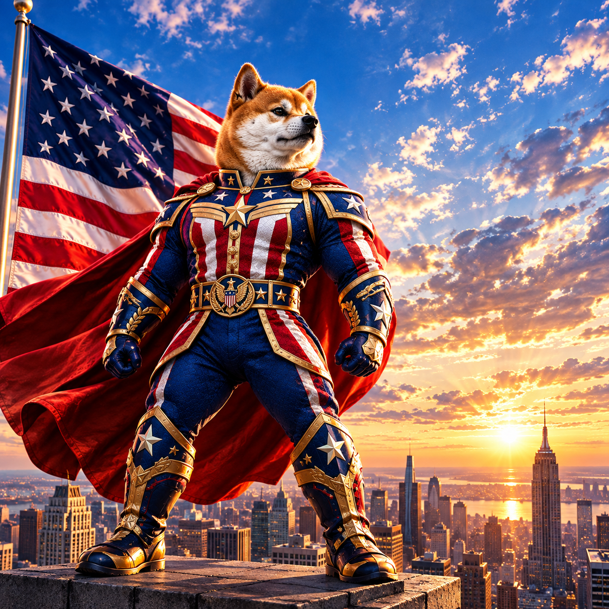 American Super Inu meme artwork, image 3