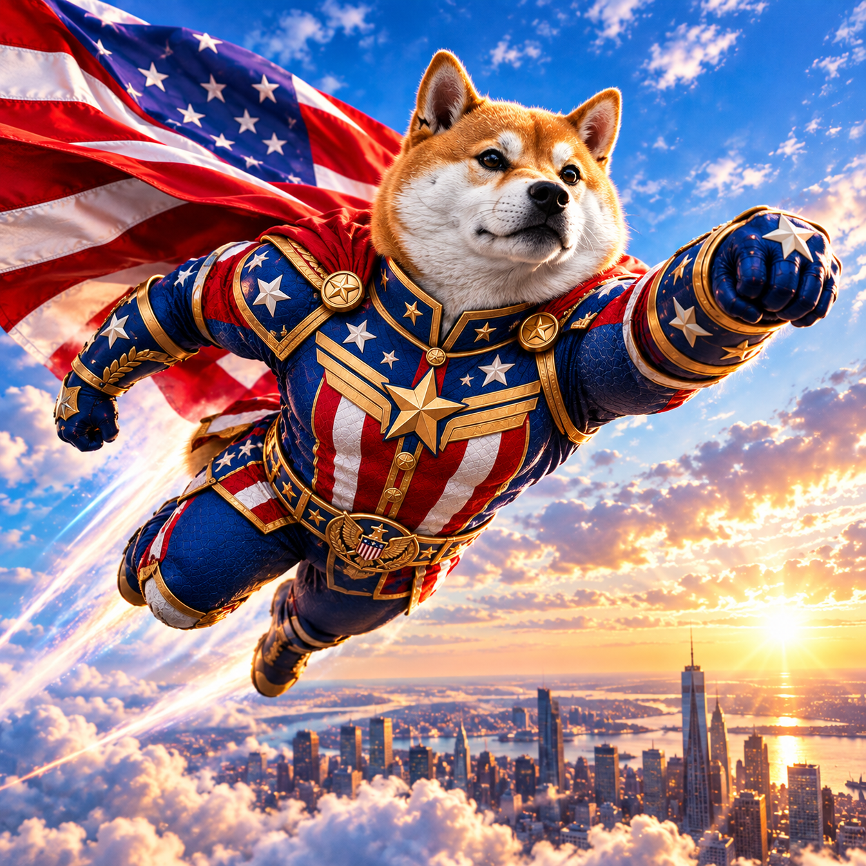 American Super Inu meme artwork, image 4